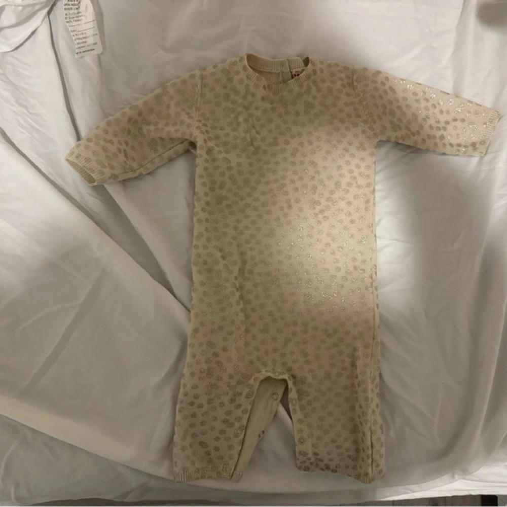 Bonpoint  Cream Kids One Piece